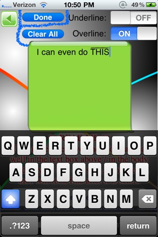 Underline text messages - Overline texts, email... screenshot 4