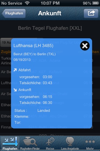 Berlin Airport-Tegel TXL Schönefeld SXF screenshot 3