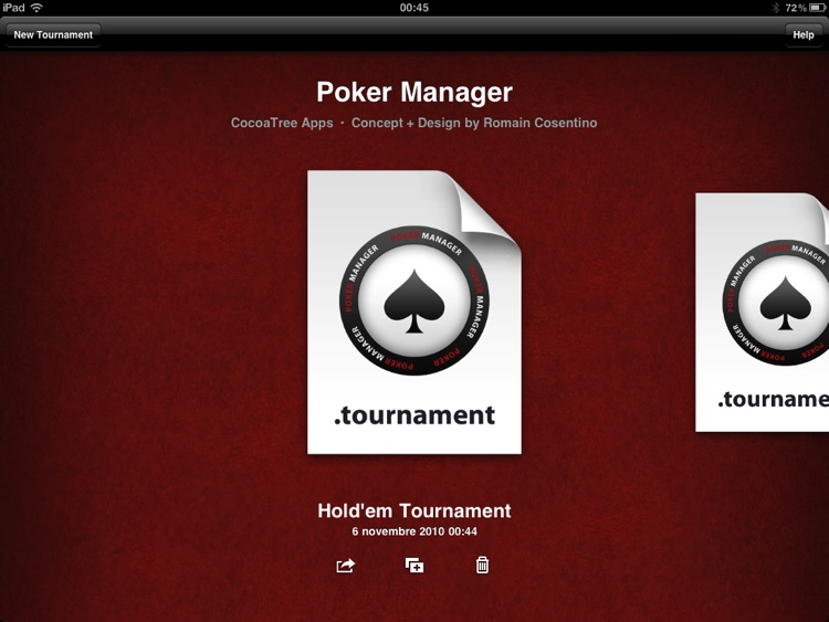 Poker Manager for iPad