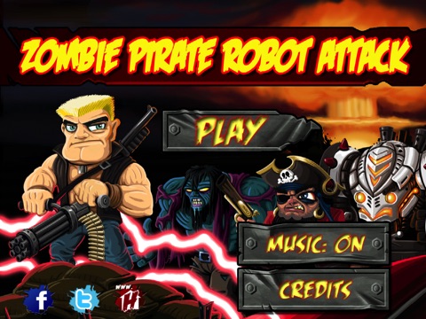 Zombie Pirate Robot Attack screenshot 2