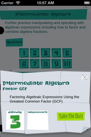 Algebra Advanced screenshot 3