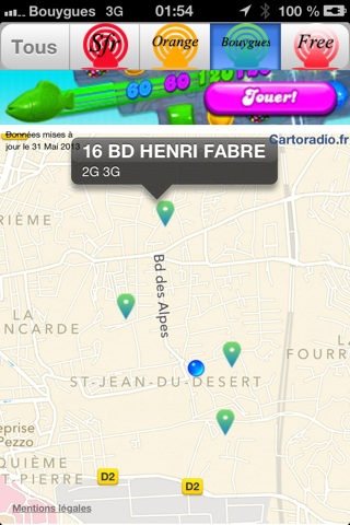 Antennes : Antennes-relais pour free mobile Bouygues Orange Sfr Sosh ... screenshot 3