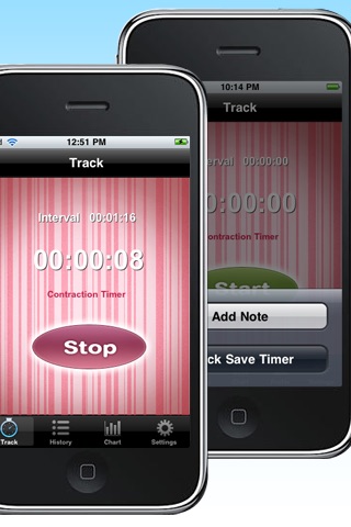 Contraction Timer Free screenshot 2