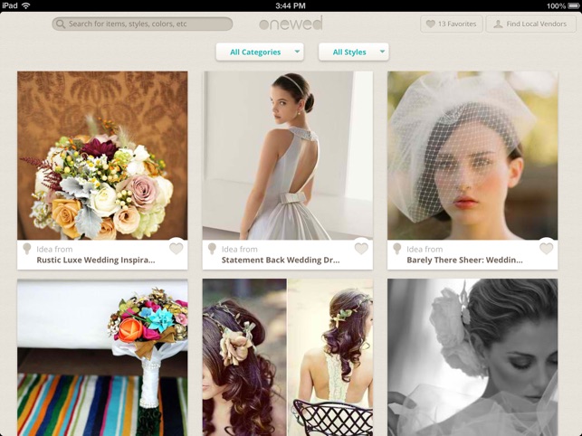 Wedding Inspiration and Planner from One