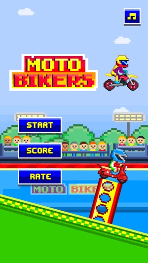 Moto Bikers - Free Retro 8-bit Pixel Gam