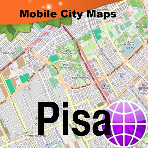 Pisa Street Map. icon