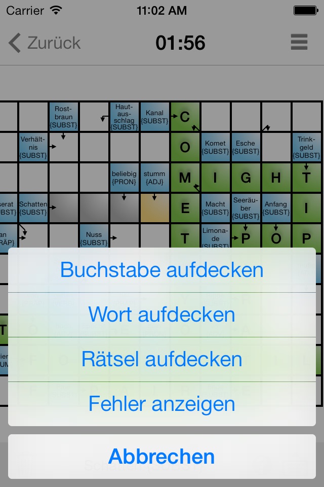 Englisch lernen mit Kreuzworträtseln screenshot 4