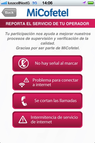 MiCofetel Quejas screenshot 2