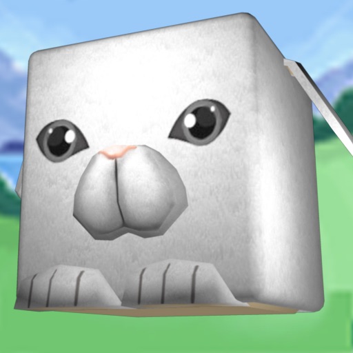 3D Pet Cubes Bunnies Icon