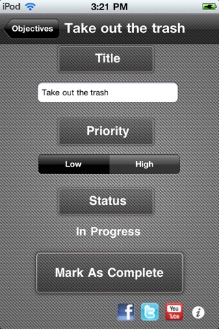 Objectives Free. Multi-task Manager screenshot 2