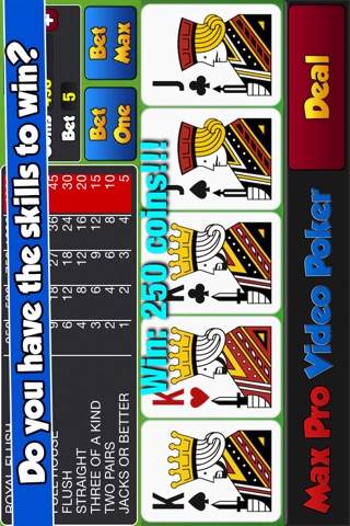 Max Pro Video Poker - Best Free 5 Card Poker Game Machine with 6 Games in 1 screenshot 4