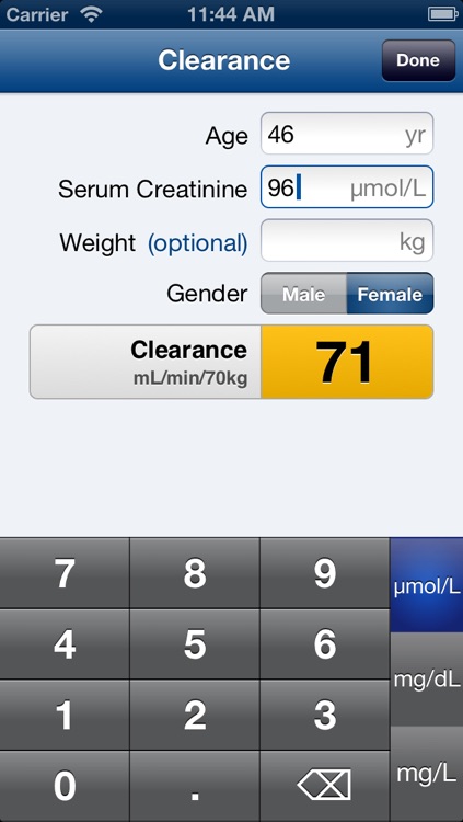 KidneyCalc (Dosage Adjustment Calculator) screenshot-3