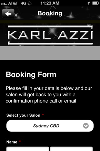 Karl Azzi Hairdressers screenshot 3