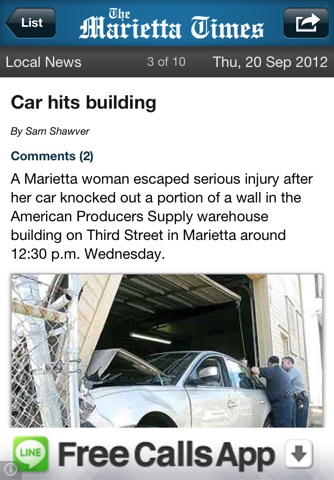 Marietta Times screenshot 2