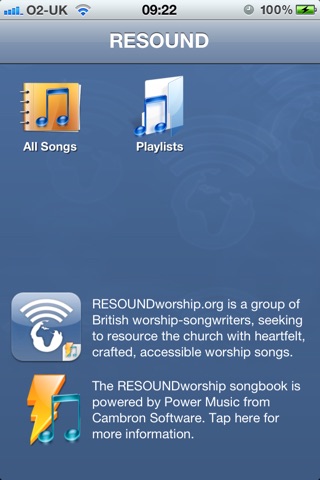 RESOUNDworship songbook screenshot 2