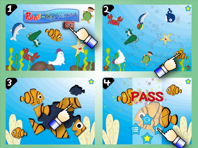 Puzzle Sea Animal I HD screenshot-4