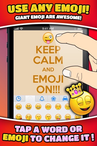 Emoji Keep Calm Funny Poster Creator screenshot 2