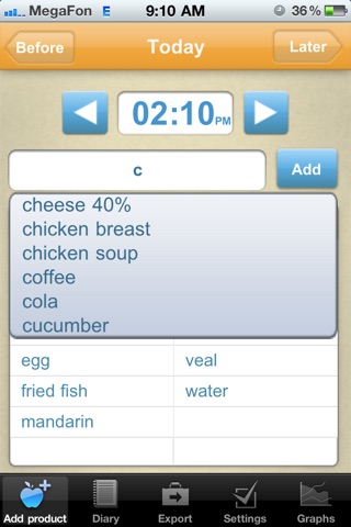 Calorie Counter and Food Diary screenshot 3