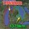 A easy to use distance measurement tool for map