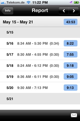 TimeClock (location-based) screenshot 4