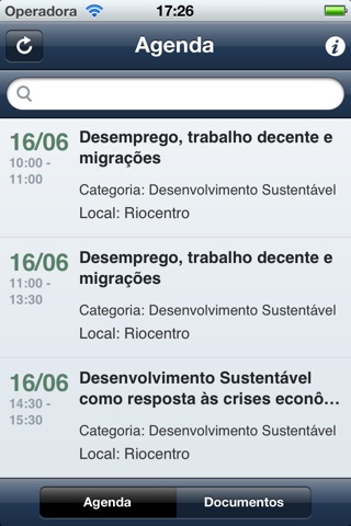 Rio+20 Agenda screenshot 2