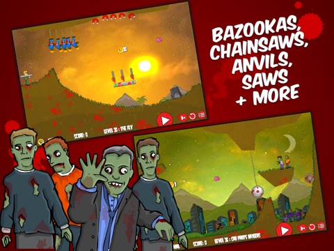 Flaming Zombooka HD screenshot 3