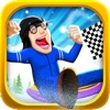 Blue Lightnings Sled Race -  Downhill racing game in the snowy mountain