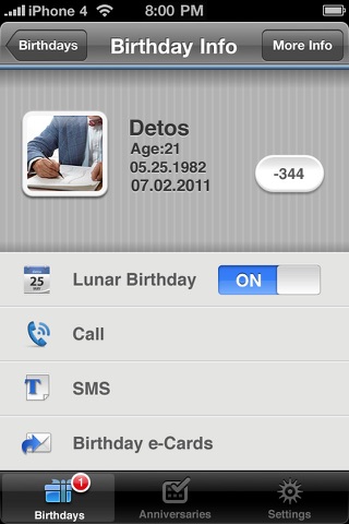 Coming Up - Birthday/Anniversary Reminder screenshot 3