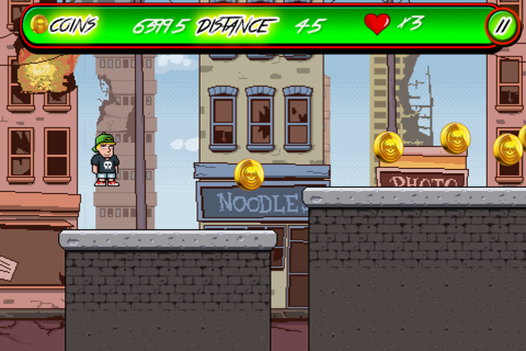 A Zombie Pixel Run-ner Game screenshot 3