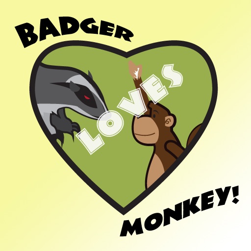 Badger Loves Monkey iOS App