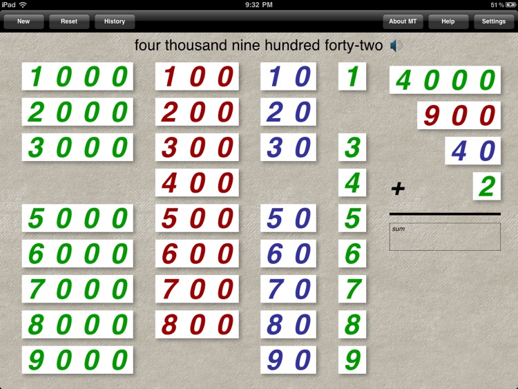 Montessori Place Value