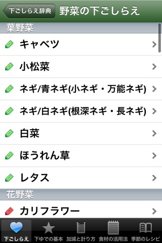 下ごしらえ辞典 screenshot 2