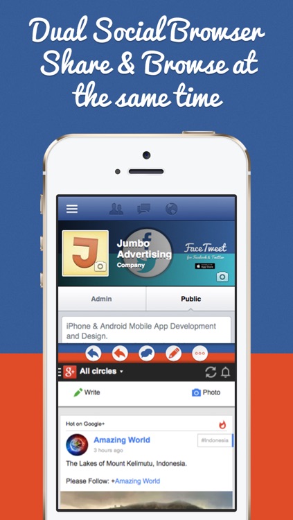 FacePlus for Facebook and Google Plus screenshot-4
