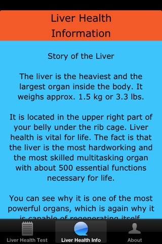 Liver Health Test App screenshot 3