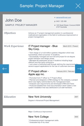 Resume design studio - Professional and stylish resumes designer screenshot 2