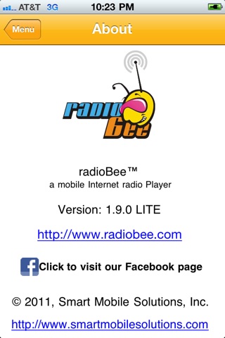 radioBee screenshot 2