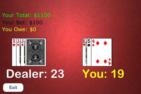 Voice Controlled BlackJack Free screenshot 3