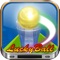 ✓ Lucky Ball is a game in which players throw a ping pong ball across a table with the intent of landing the ball in a cup of beer on the other end