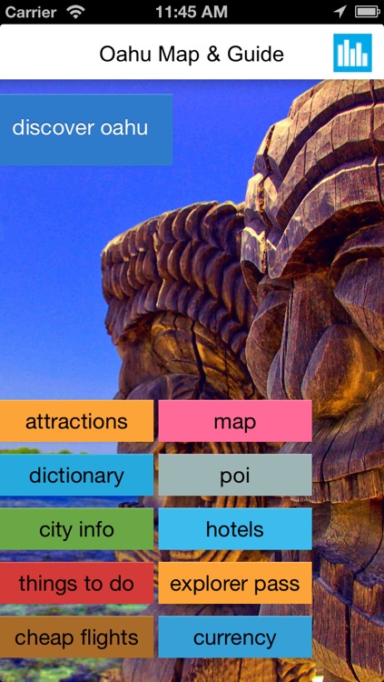 Oahu & Honolulu (Hawaii) offline map, guide, hotels.