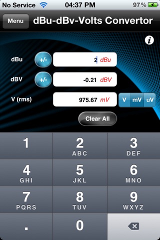 Audio Calc Toolkit screenshot 3