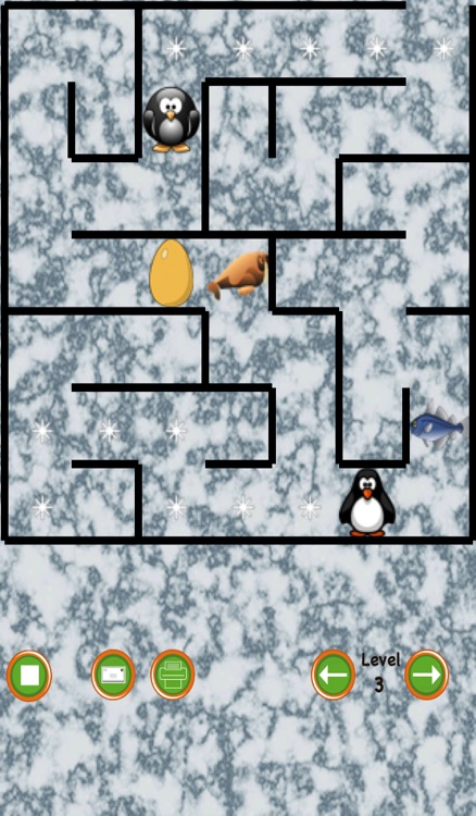 Penguin Maze Race (find the egg)