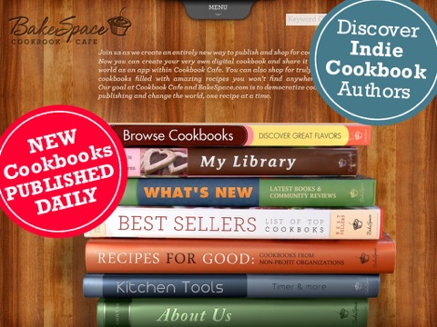 Cookbook Cafe: The grassroots way to shop for cookbooks -- by BakeSpace.com screenshot 3