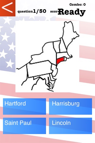 US States States and Capitals Quiz screenshot 2