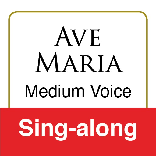 Ave Maria, Gounod-Bach (Medium Voice & Piano - Sing-Along)