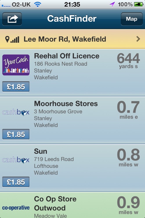 CashFinder Pro Find your nearest Cash Machines by ActiveGuru Ltd.