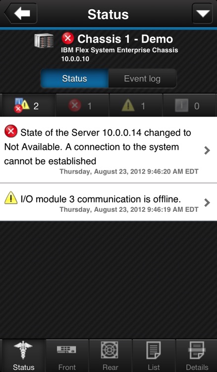 IBM Flex System Manager for iOS