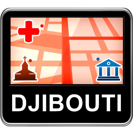 Djibouti Vector Map - Travel Monster icon