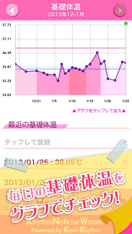 女性のリズム手帳 screenshot-3