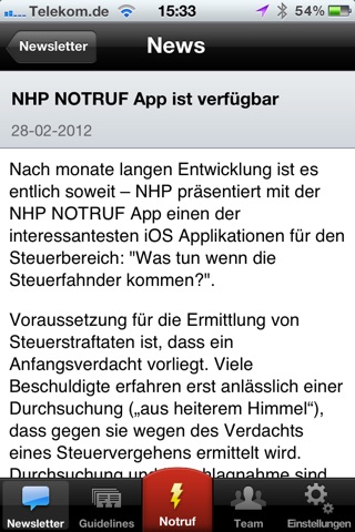 NHP NOTRUF screenshot 4