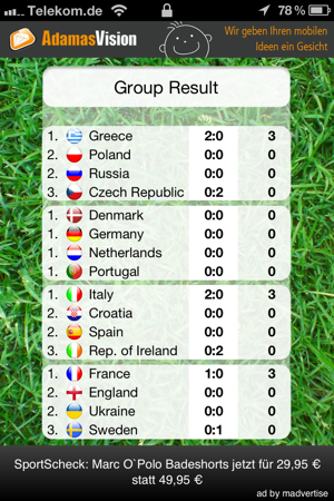 Cup 2012 Planner(圖2)-速報App